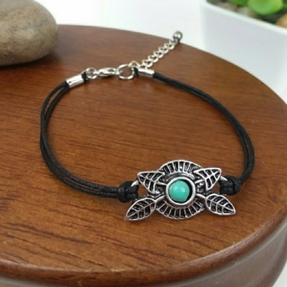 Torisque Arrows Charm Cord Bracelet - Picture 1 of 3